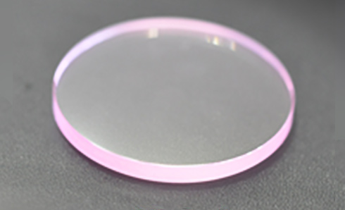 Pink sapphire glass